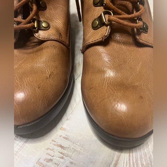 Mia Briene Heel Women’s Hiker Boots Amber size 10 Y2K - Picture 9 of 11